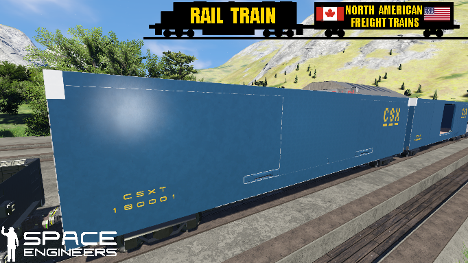 Rail Train CSX Auto Parts Car