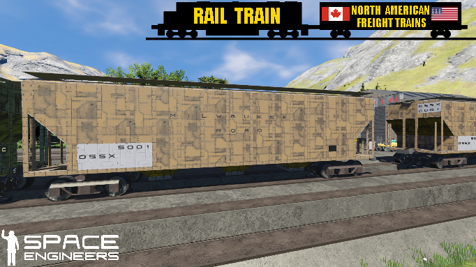 Rail Train DSSX Covered Hopper Car