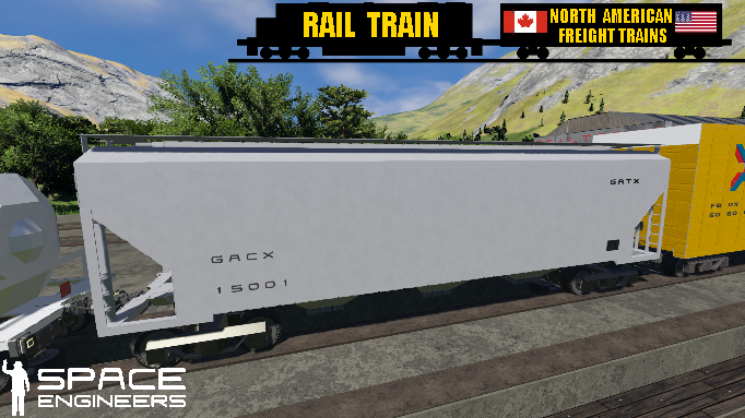 Rail Train GATX Covered Hopper Car