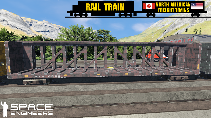 Rail Train GTW (CN) Centerbeam Car
