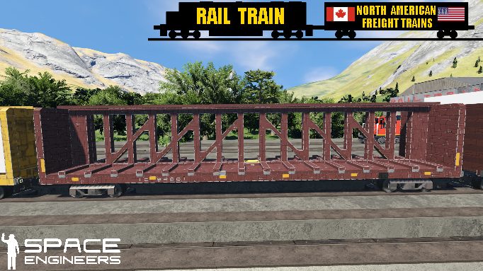 Rail Train IC (CN) Centerbeam Car