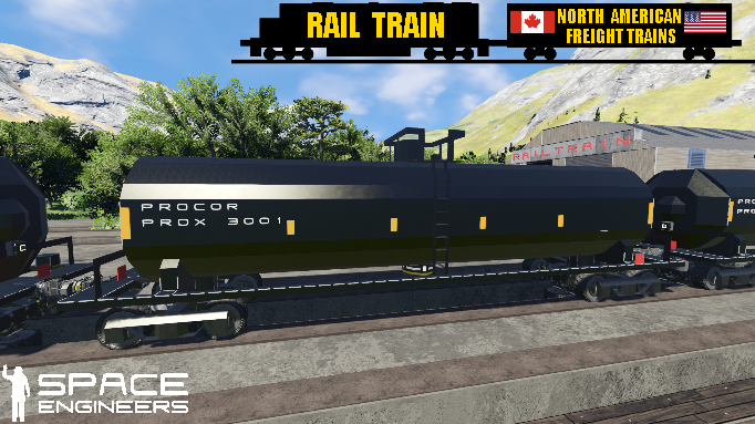 Rail Train Procor Tank Car