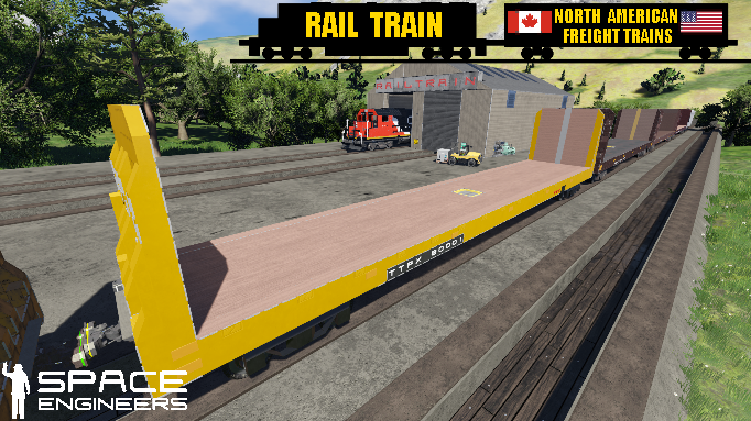 Rail Train TTX Bulkhead Car New