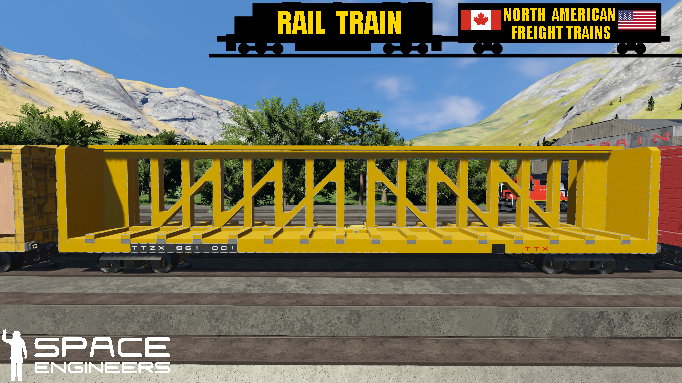 Rail Train TTX Centerbeam Car New