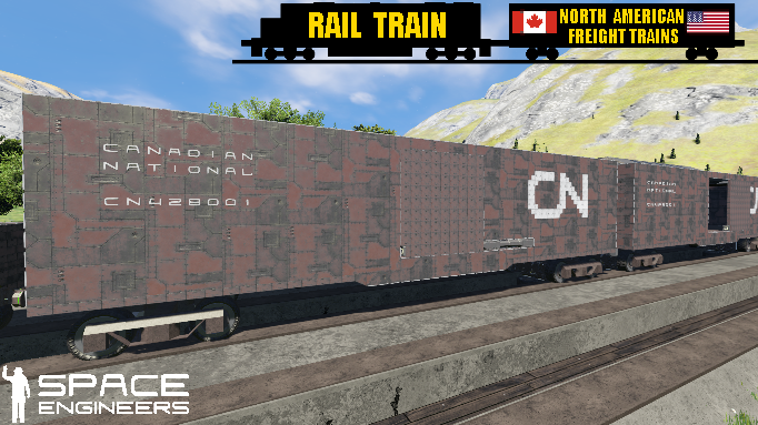 Rail Train CN Boxcar