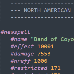 UTILITY: Syntax highlighting Dominions 6 scripting language (Language Syntax file)