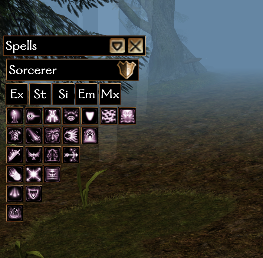 NUI Spell Widget