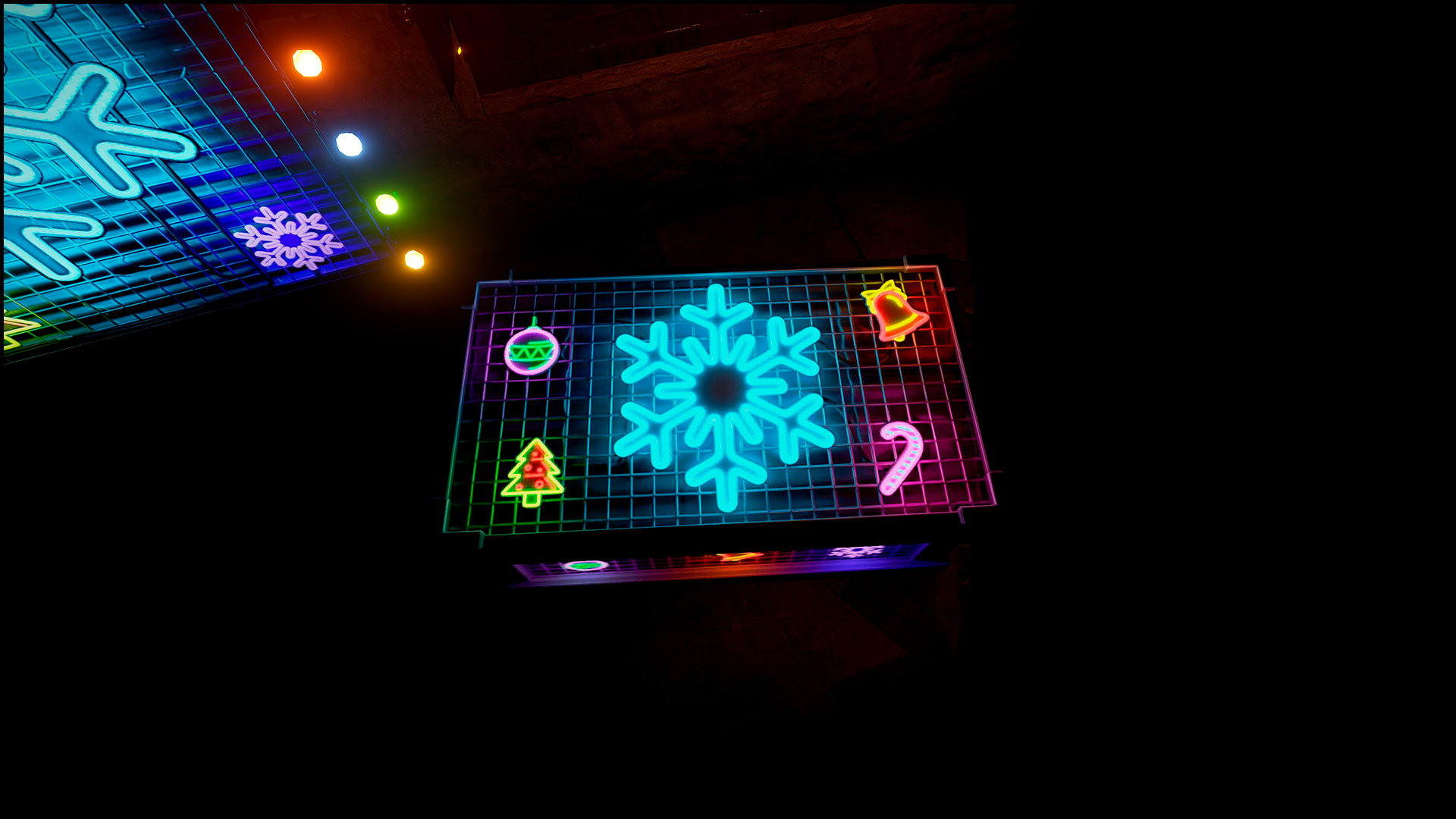 Neon Snowflake Large Box