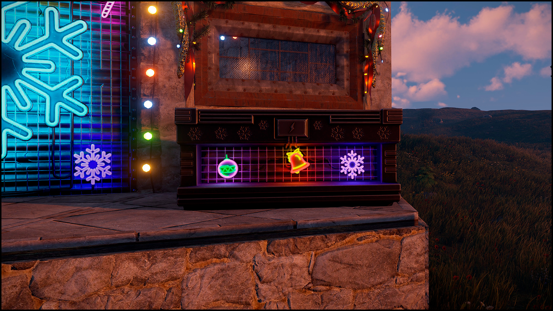 Neon Snowflake Large Box
