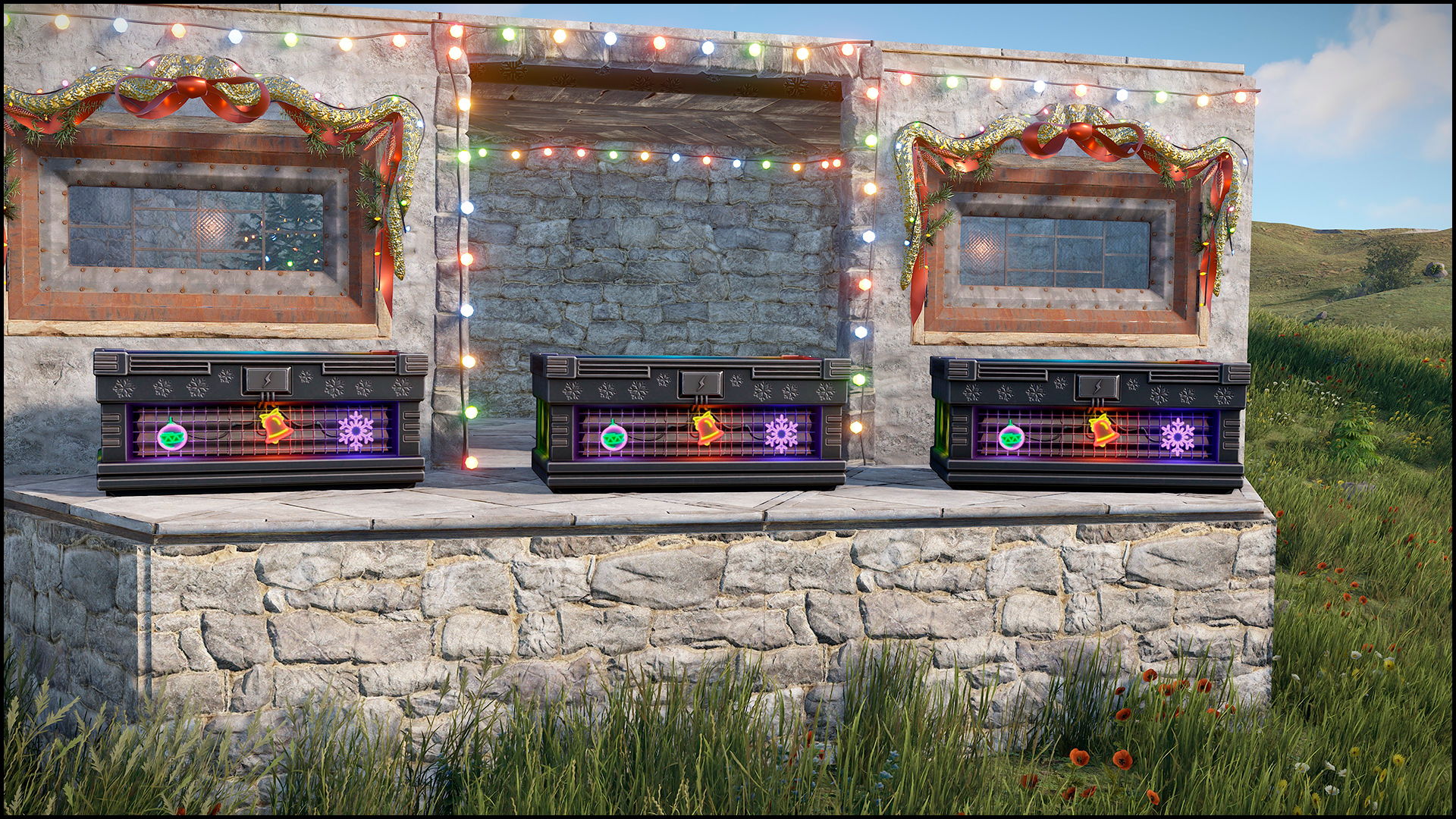 Neon Snowflake Large Box