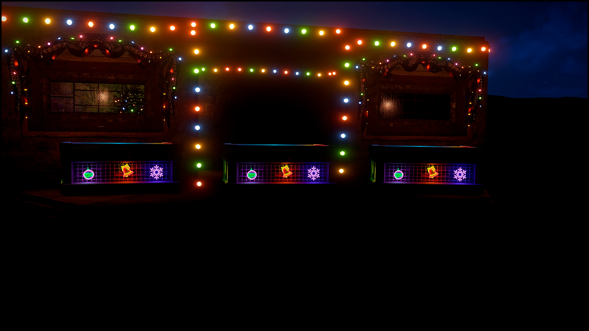 Neon Snowflake Large Box