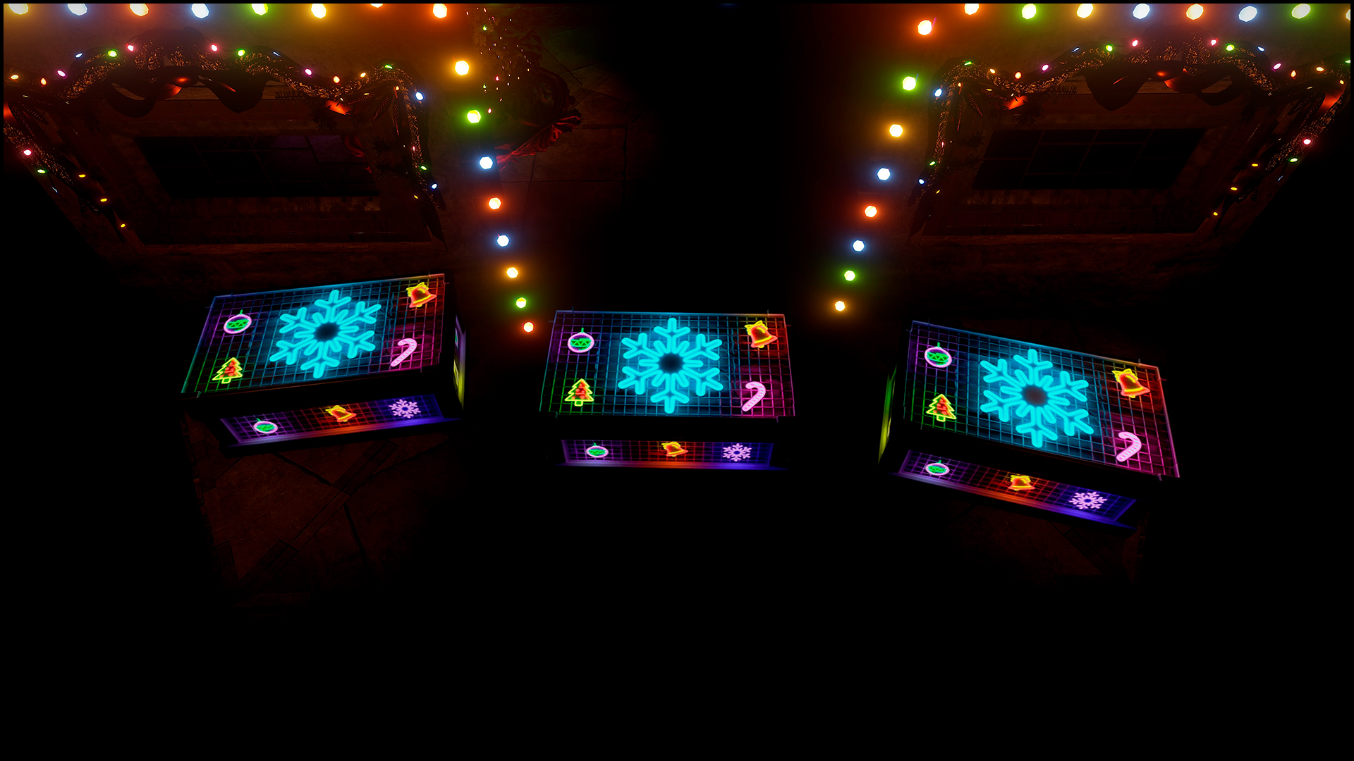 Neon Snowflake Large Box