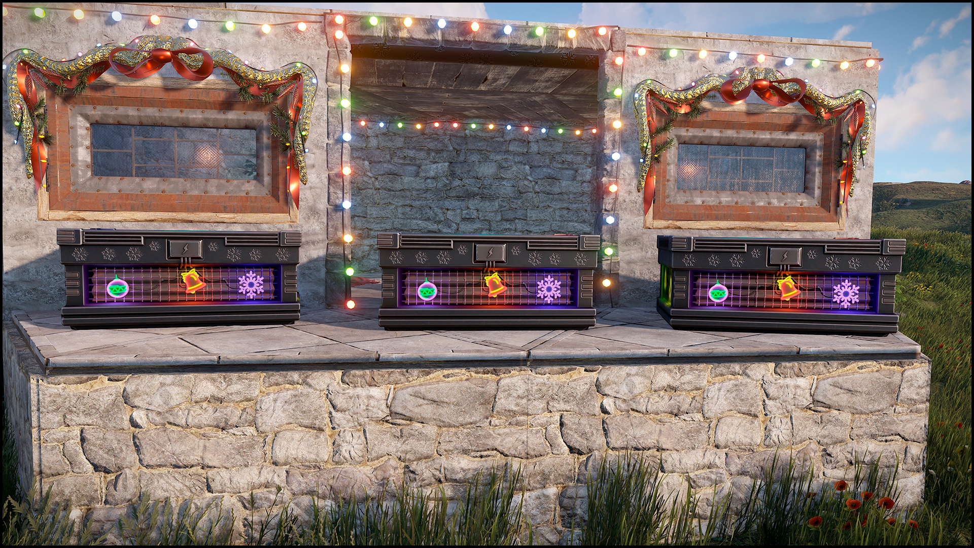 Neon Snowflake Large Box
