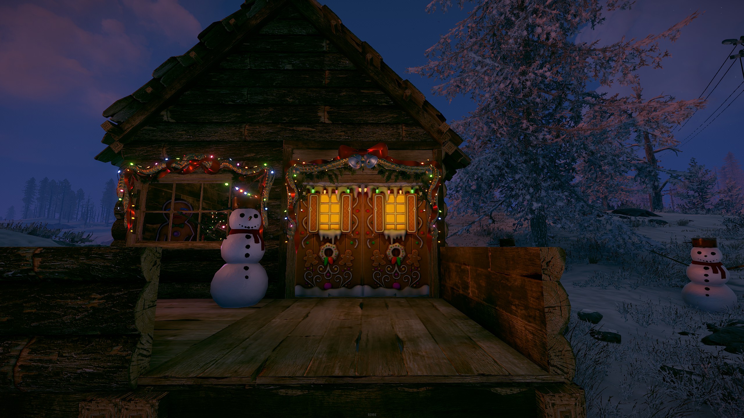 Gingerbread Double Wooden Door