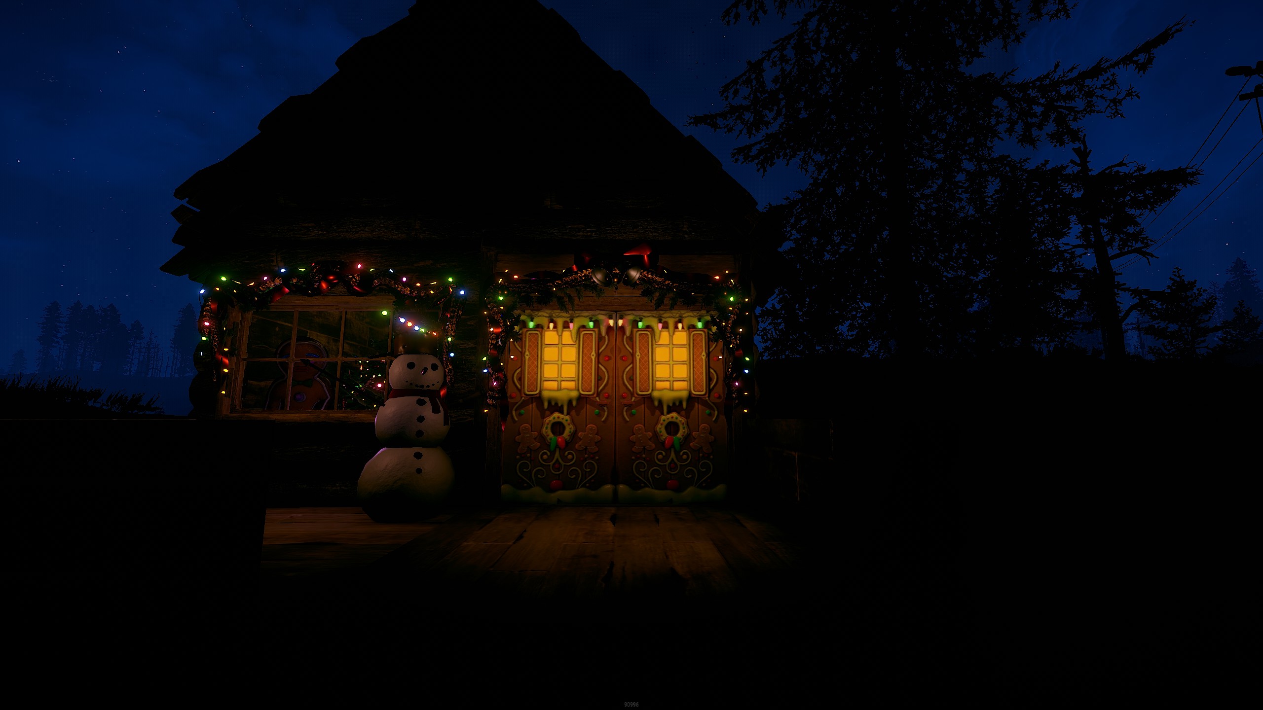 Gingerbread Double Wooden Door