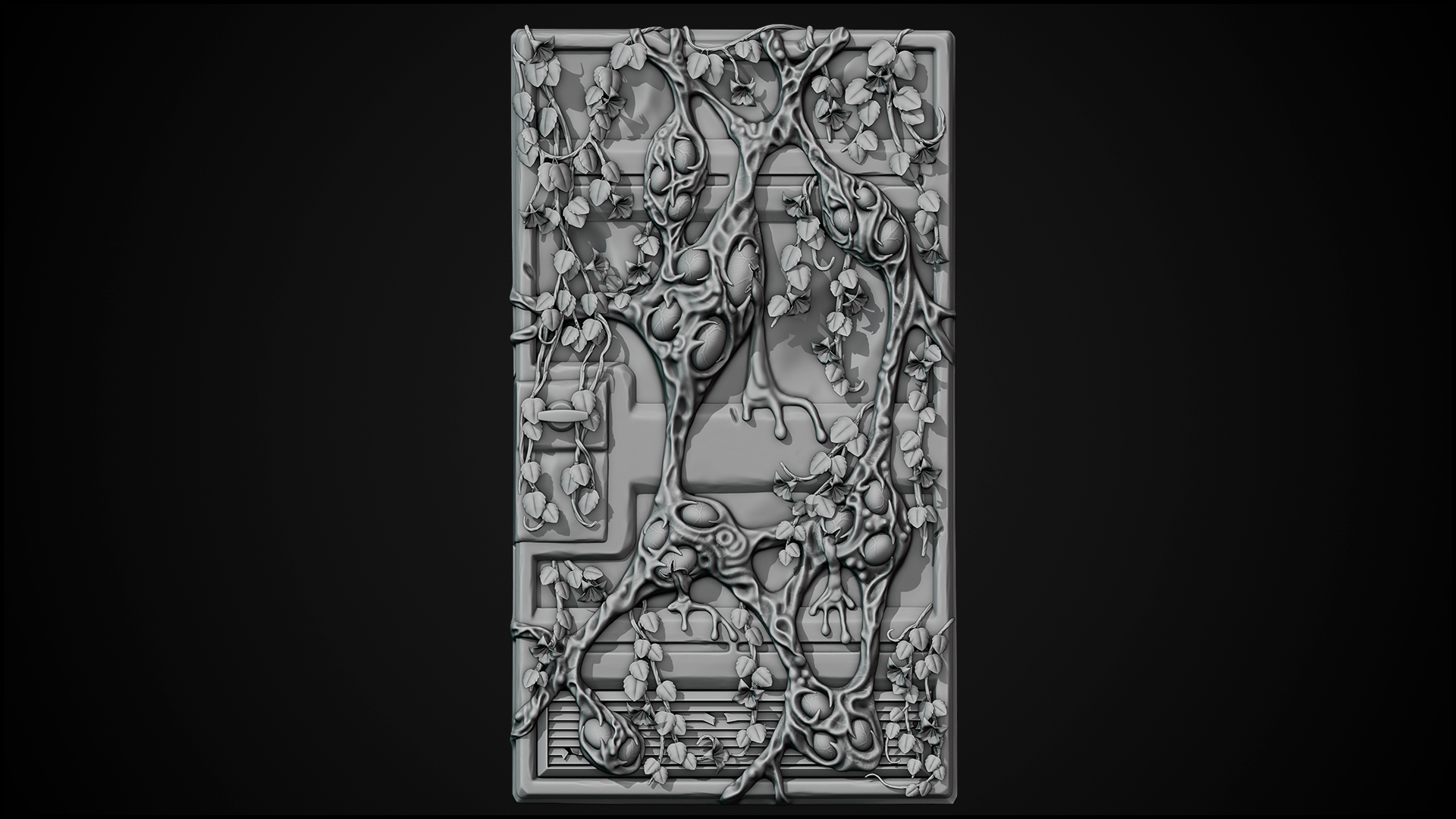 Plague Metal Door