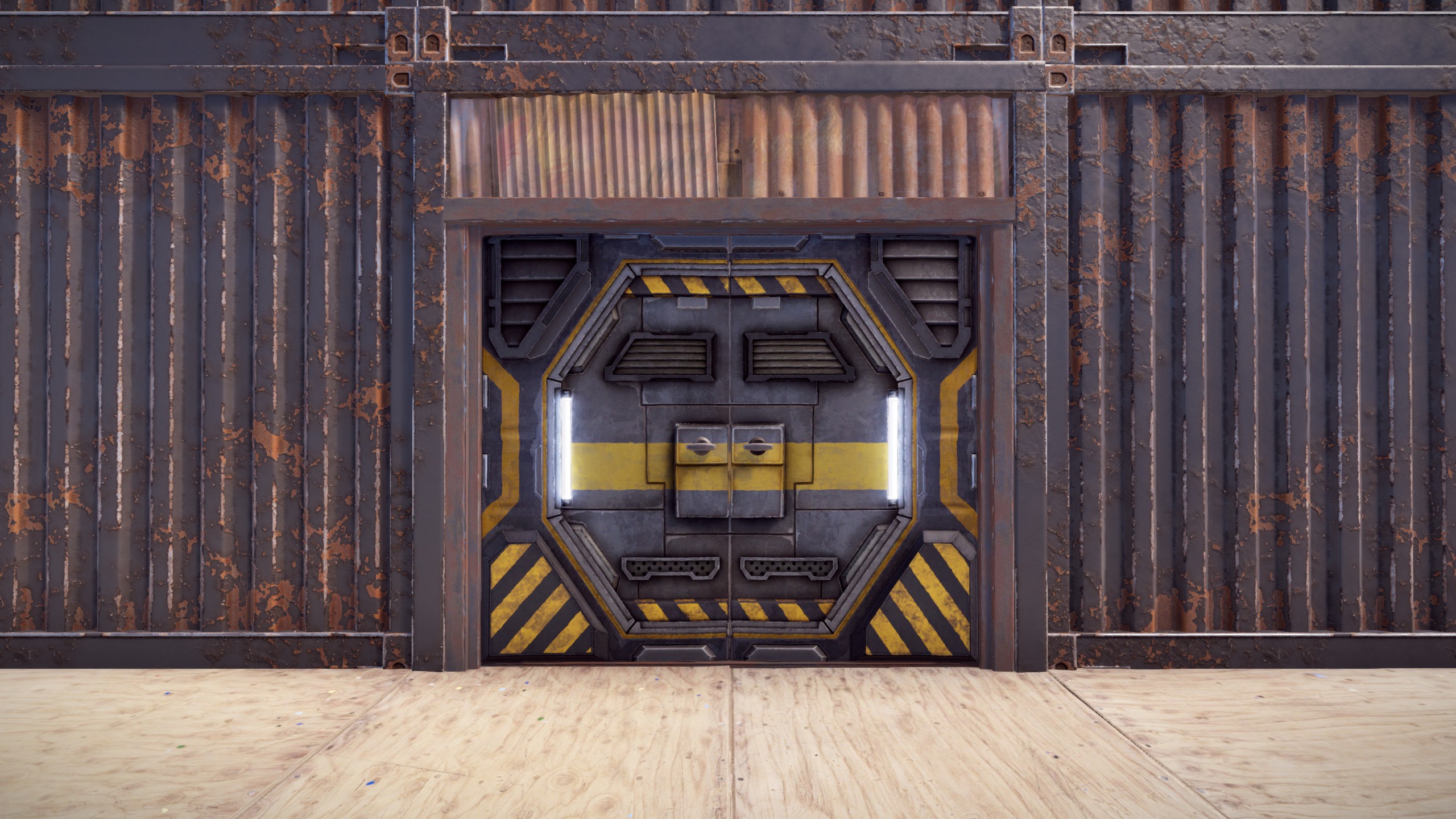 Space Airlock Double Door
