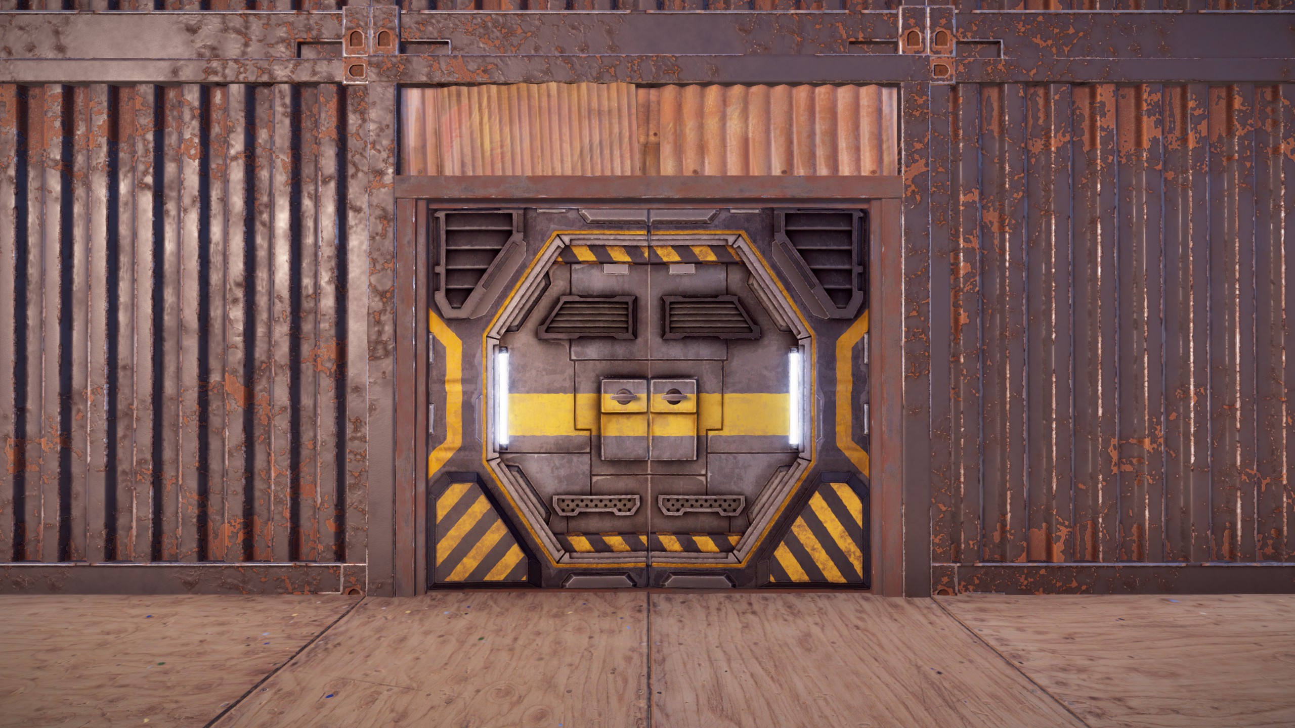 Space Airlock Double Door