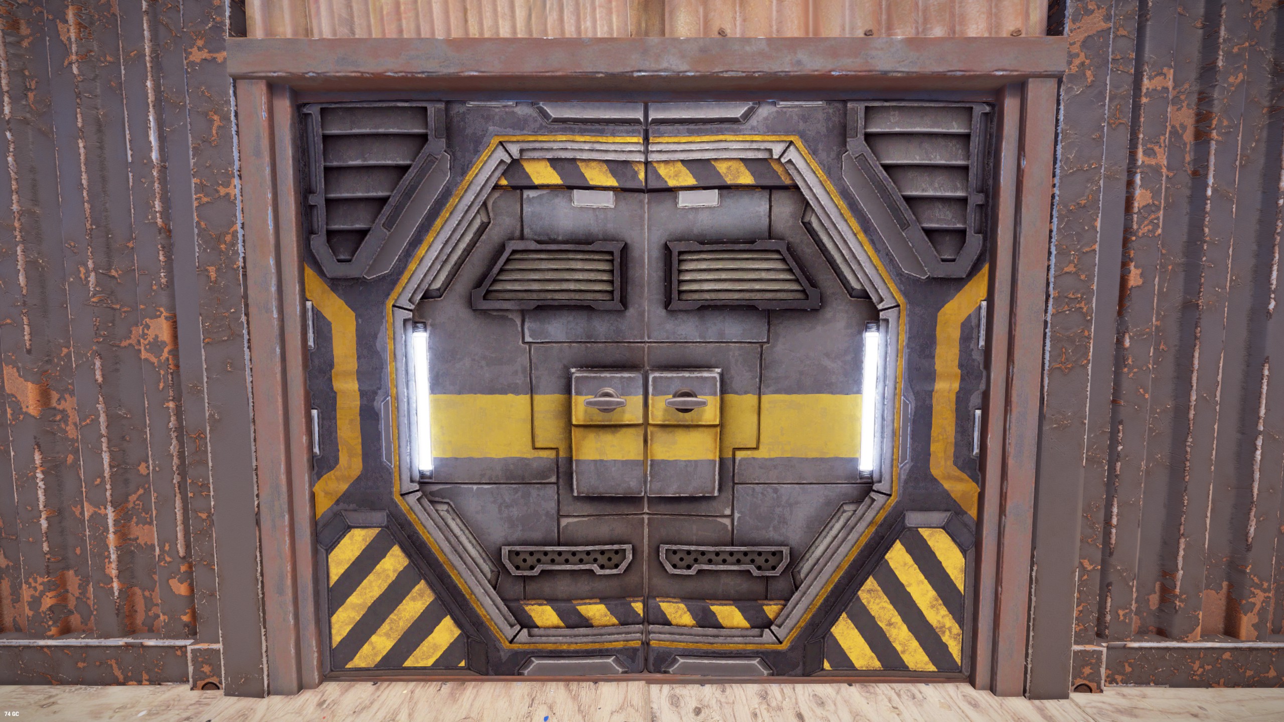 Space Airlock Double Door