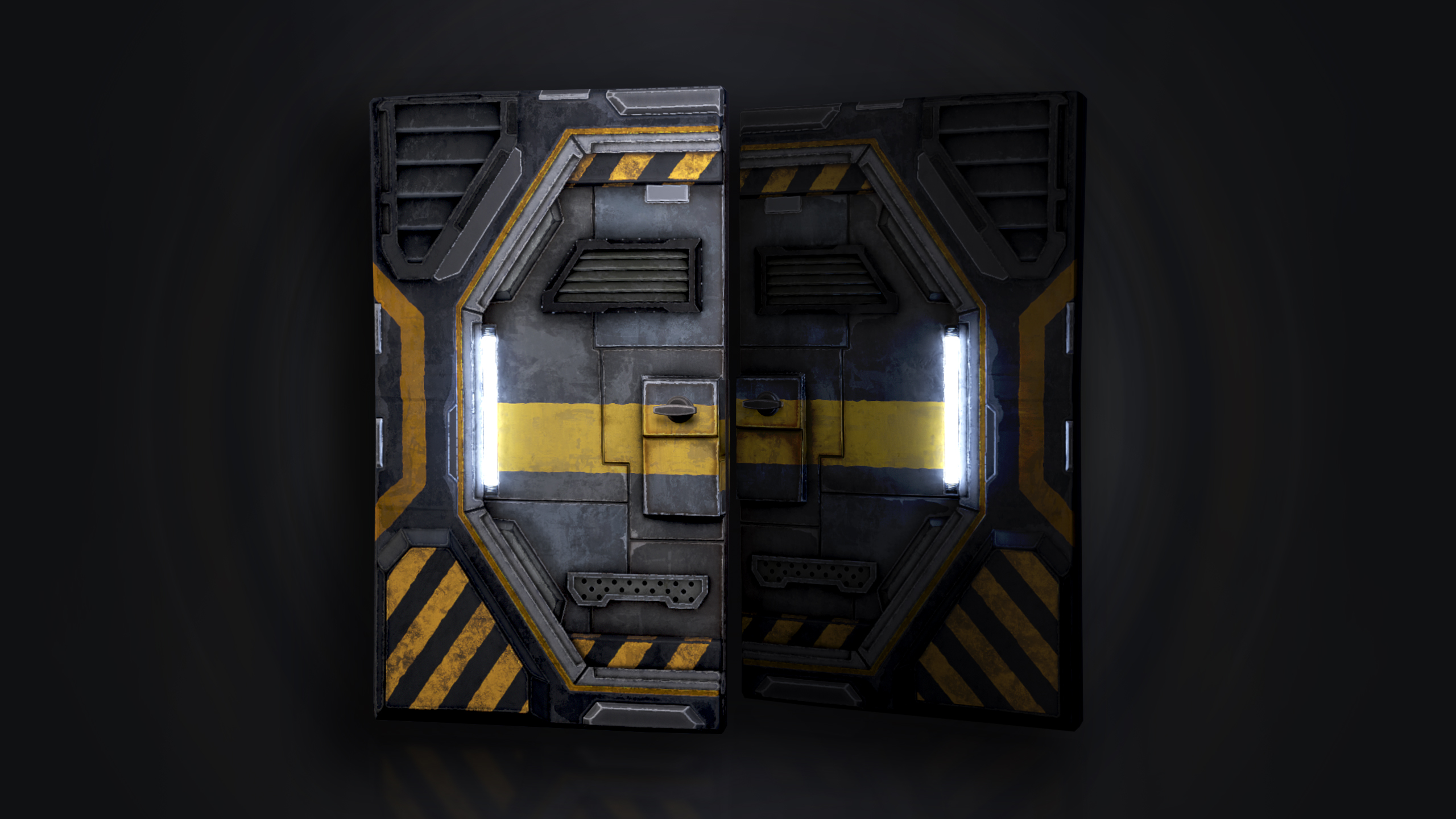 Space Airlock Double Door