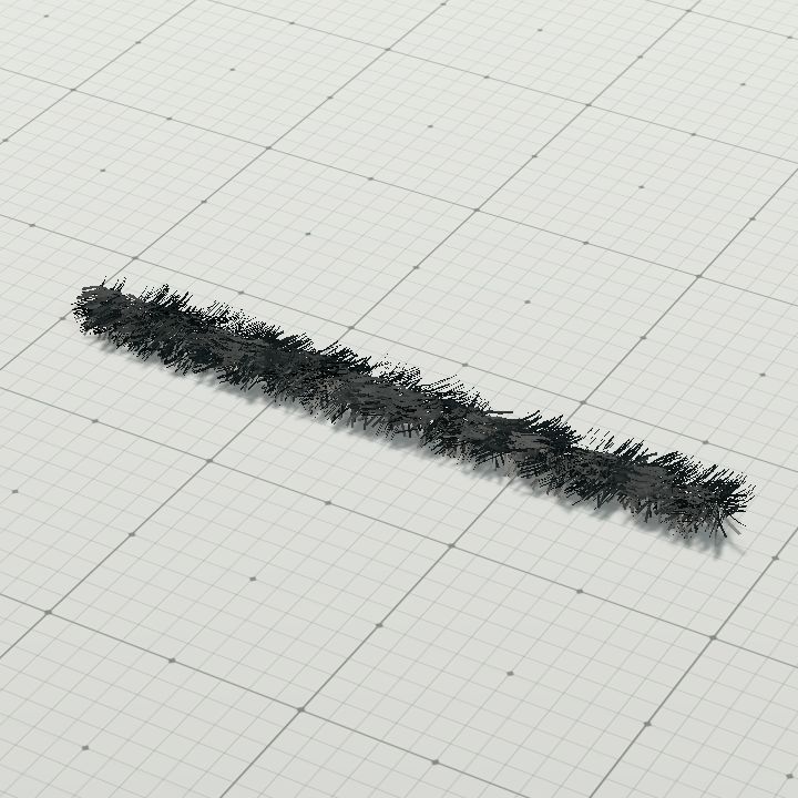 Horizontal Tinsel Garland