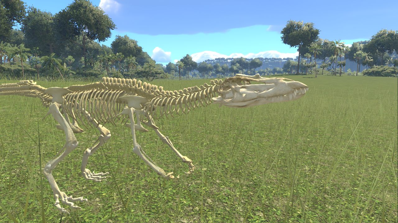 DINOSAUR skeleton complete