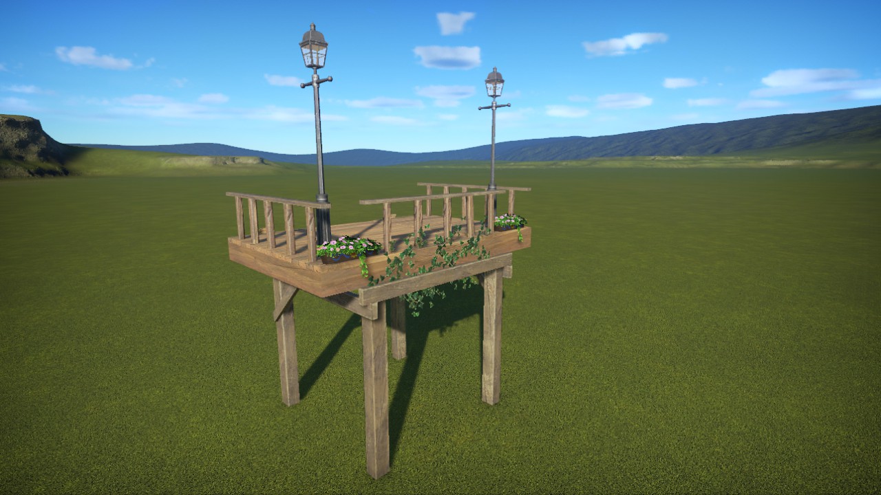 Wooden pontoon preview