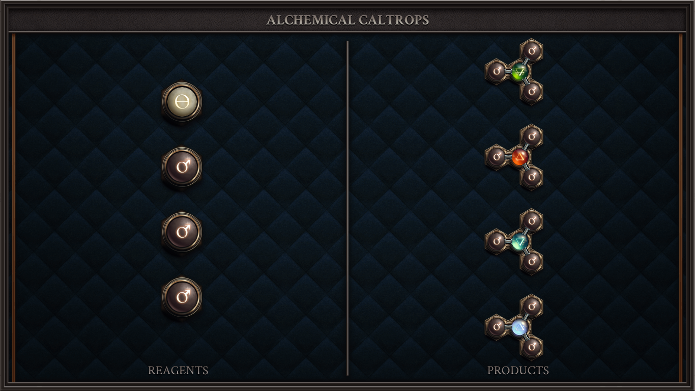 ALCHEMICAL CALTROPS