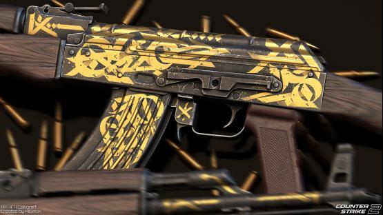 AK47 | Calligraff [Gold]