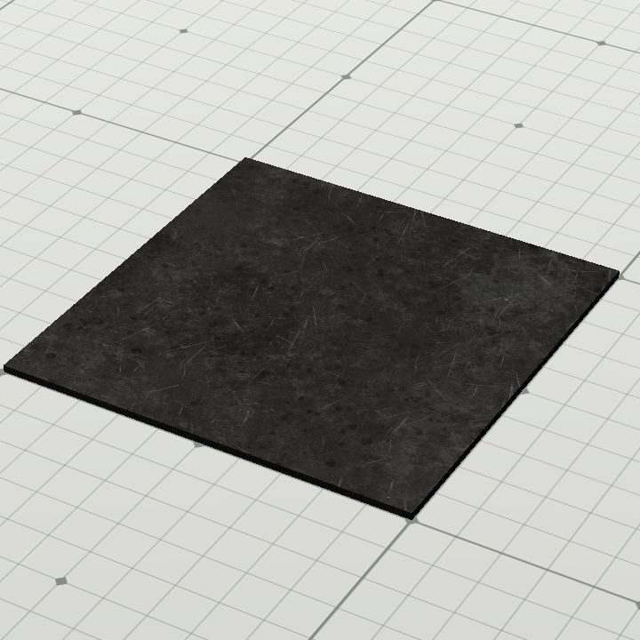 Sci fi floor - dark metal plain tile