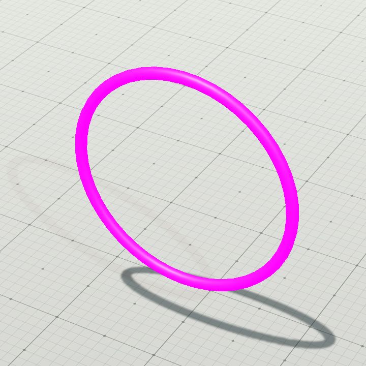 Glowing ring purple