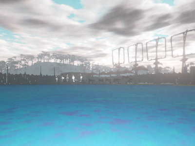 The beach