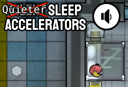 Quieter Sleep Accelerators mod preview for RimWorld