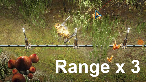 Lamp is Energy Connector. Range x 3