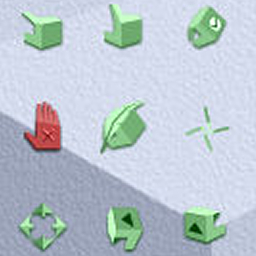 Cube hand green