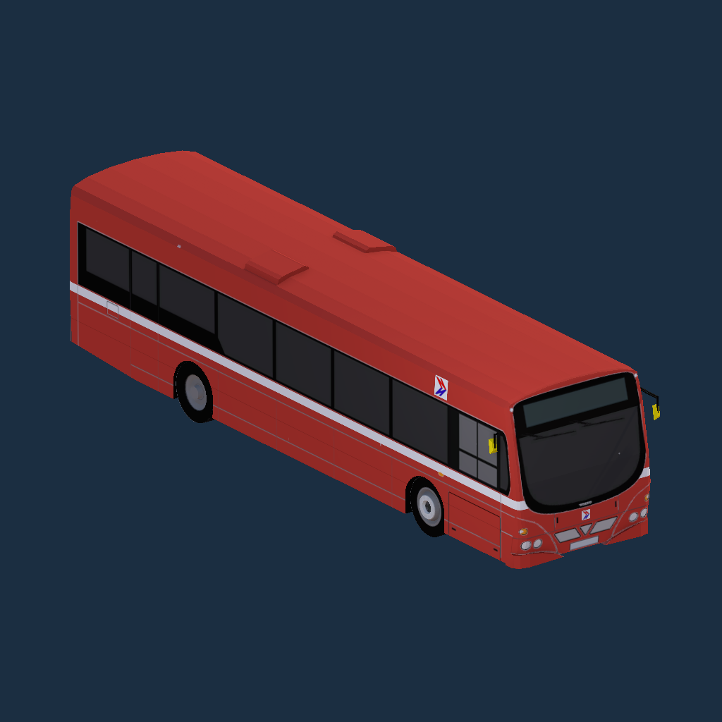 B7RLE Wright E1 - NBC Poppy Red
