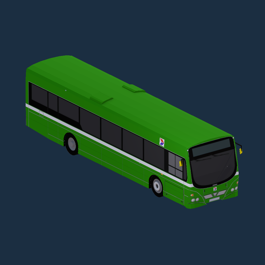 B7RLE Wright E1 - NBC Leaf Green