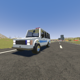 Fiktiver Polizei Transporter