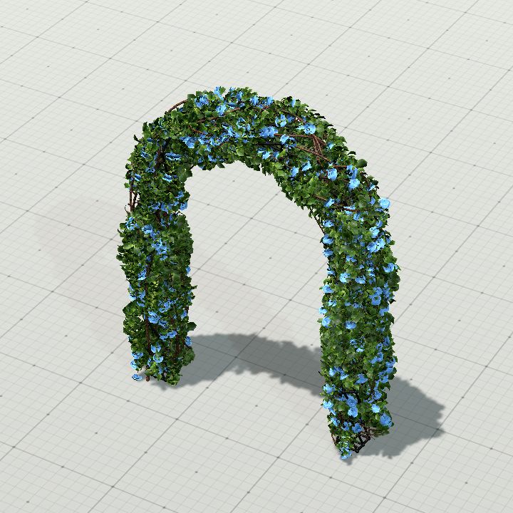 ClimbingRoseBowBlue