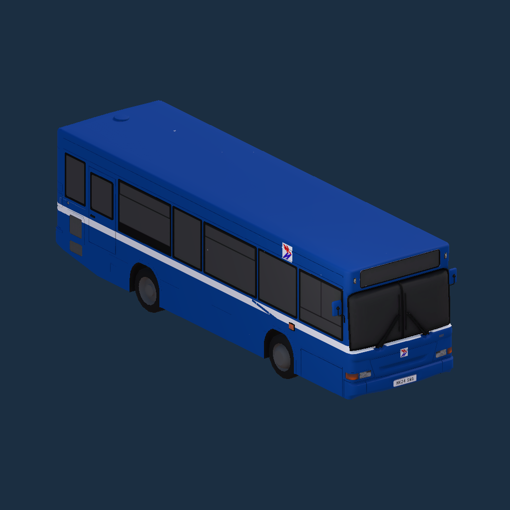 Dennis Dart MPD 8 8m - NBC Aircraft Blue