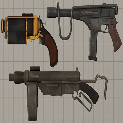 Team Fortress 2 Enhanced Small Weapons Pack #14 (Props)