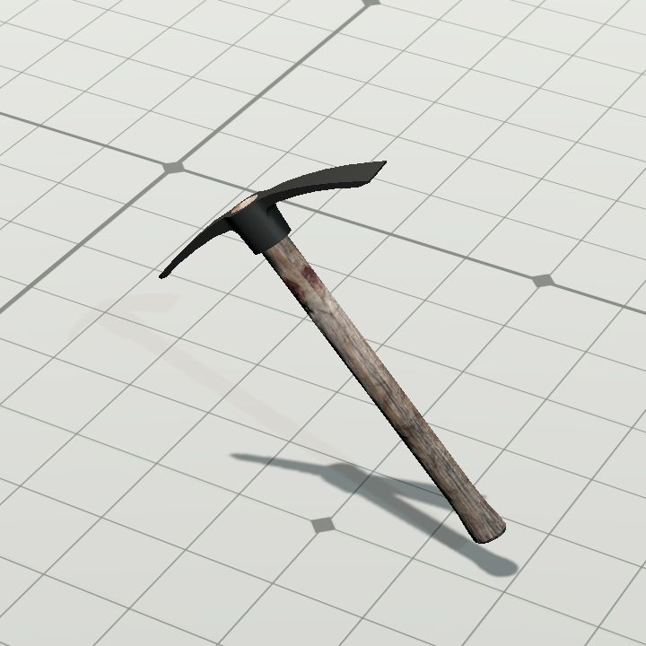 Pickaxe angled