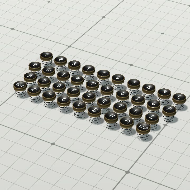 Typewriter keys