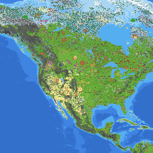North America (POPULATED)