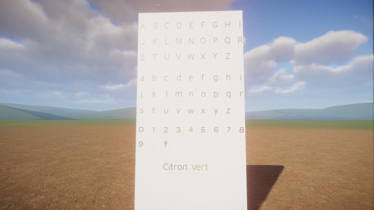Thin sans serif font