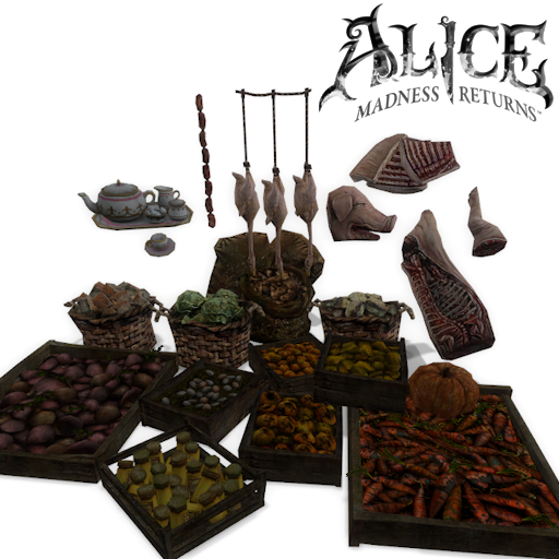 ALICE: MADNESS RETURNS - Food & Drink Pack [Props]