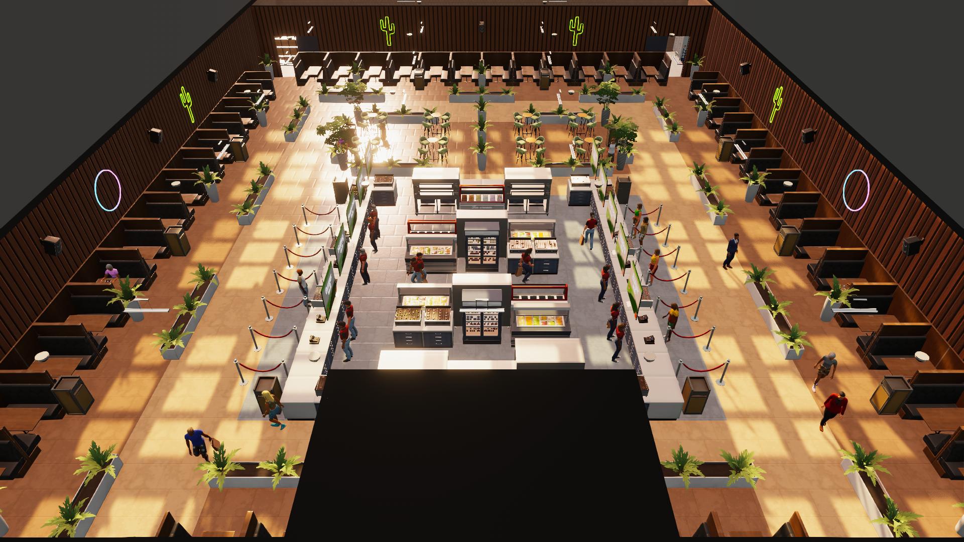 M1 Fastfood center kitchen