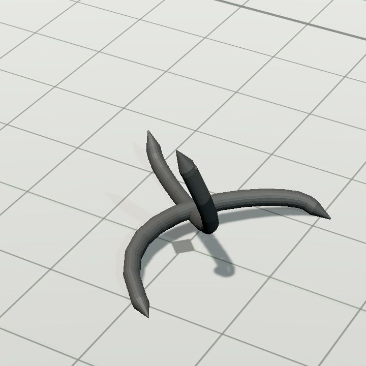 Caltrop - colourable STL