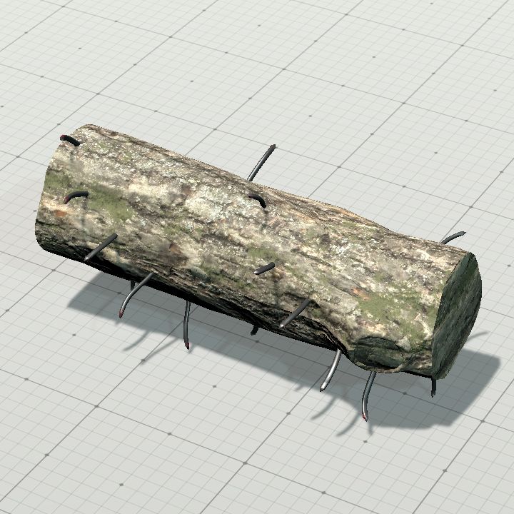 Log spike trap