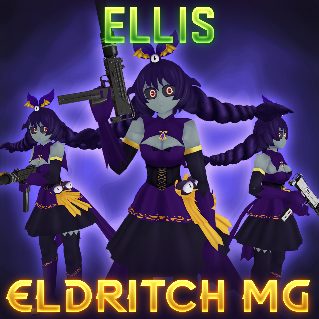 [COMM] Eldritch Magical Girl - Ellis
